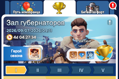 Событие Зал губернаторов
